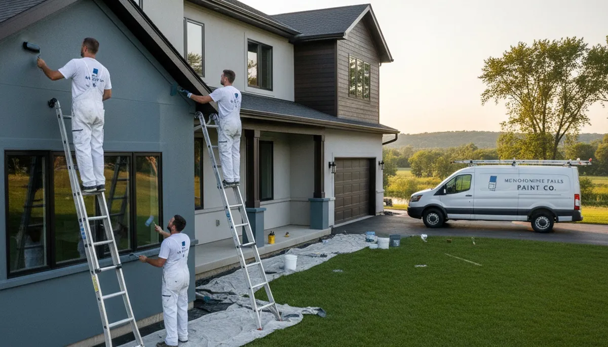 Professional house painters in Milwaukee, WI providing exterior painting services for local homes